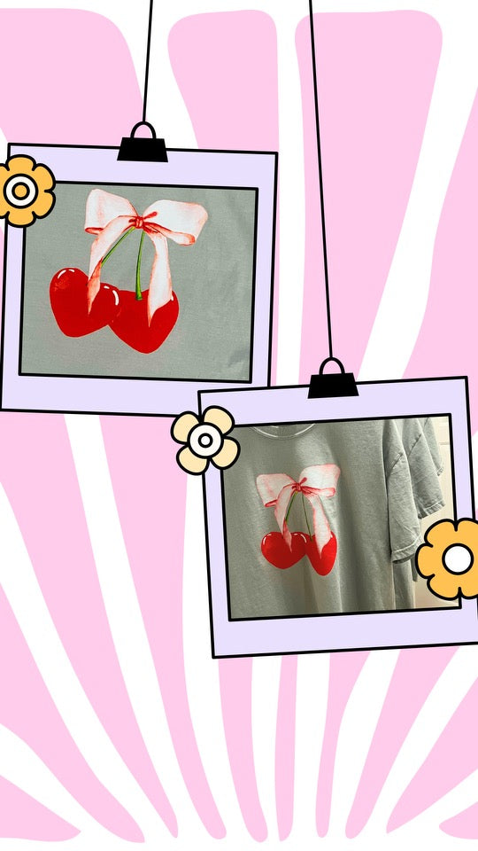 Cherry Bow Tshirt