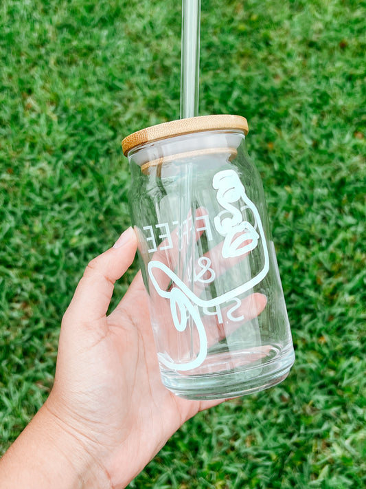 Coffee & SPF Glass Cup